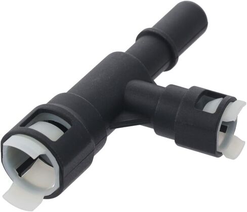 2 Pcs Heater Hose Connector, 15055343 15055342 Black & White Hose Fitting Replacement Car Accessories Parts for Cadillac, for Che-vrolet, for GMC in Saudi Arabia