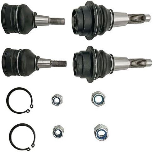 Upper and Lower Ball Joint Kit - 4 Piece - Compatible with 2014-2018 Chevy Silverado 1500 (with Stamped Steel Control Arms) in Saudi Arabia