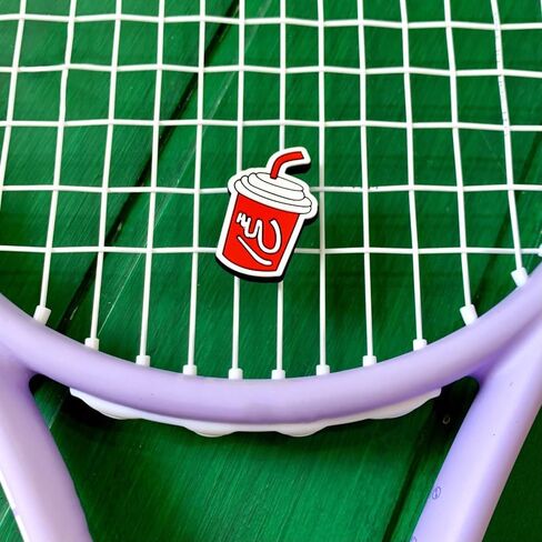 Tennis Dampener Cute/Funny 5~10 Pack Tennis Racket Vibration Dampener Soft Silicone Tennis Racquet Shock Absorbing Tennis Damper Tennis Racket Shock Absorber in Saudi Arabia