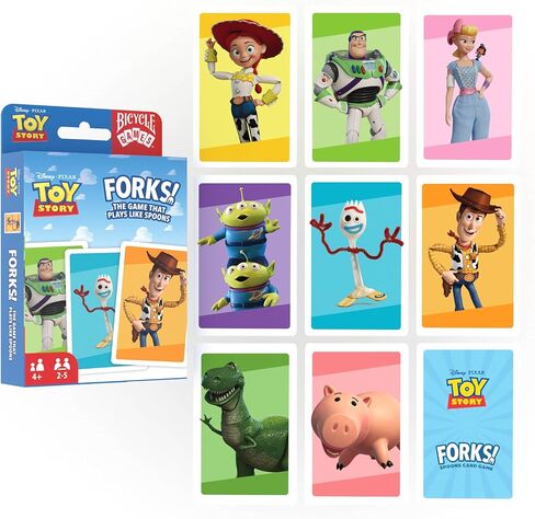 Bicycle Disney and Pixar 3-in-1 Card Games, Old Maid, Go Fish & Memory, Featuring Toy Story, Finding Nemo & Inside Out Characters, Kids Card Games Ages 4+, Family Games for 2-6 Players in Saudi Arabia