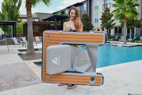 Inflatable Chair – Premium Outdoor Blow Up Seat Lounger for Boating, Beach, Lake, Pool - Includes Pump & Travel Bag - Foldable Water Floating Device for Adults Summer in Saudi Arabia