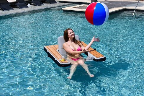 Inflatable Chair – Premium Outdoor Blow Up Seat Lounger for Boating, Beach, Lake, Pool - Includes Pump & Travel Bag - Foldable Water Floating Device for Adults Summer in Saudi Arabia