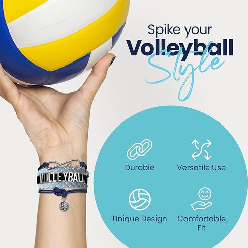 Infinity Collection Volleyball Bracelet- Volleyball Jewelry - Perfect Volleyball Gifts for Players in Kuwait