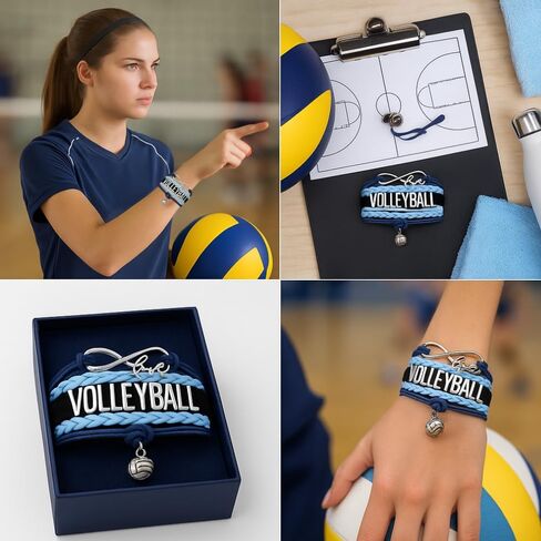 Infinity Collection Volleyball Bracelet- Volleyball Jewelry - Perfect Volleyball Gifts for Players in Kuwait
