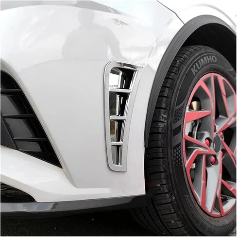 Fender Vents Fit for Hyundai Sonata 2020 2021 2022 2023 ABS Black Car Front Bumper Side Air Vent Cover Trim Exterior Accessories Fender Trim(B) in Saudi Arabia