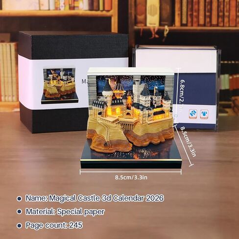 تقويم ثلاثي الأبعاد 2026، تقويم قطعة الوقت 2026، تقويمات ورقية منحوتة ورقية ملاحظات لاصقة، صفقة للاستخدام طويل الأمد كديكور مكتب، أو هدية عطلة مدروسة للأصدقاء والعائلة (شجرة ملونة) in Kuwait