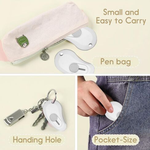 فواصل ظرف مكونة من 2 حرف مع شفرات حادة مخفية وآمنة، باللون الأبيض in Saudi Arabia