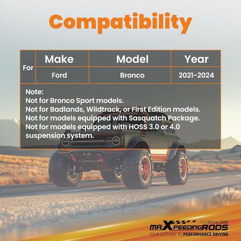 maXpeedingrods 2" Lift Kit for Ford Bronco 2021-2024, Lift Spacer in Saudi Arabia