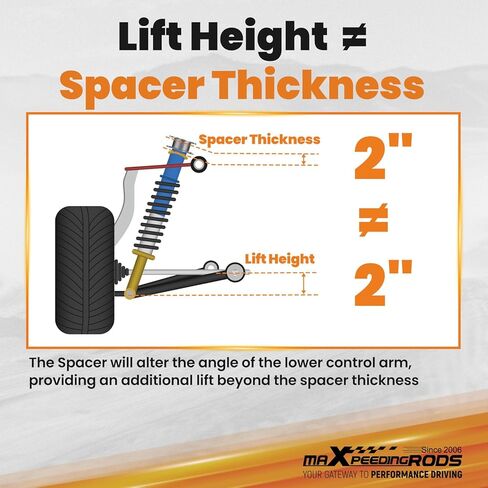 maXpeedingrods 2" Lift Kit for Ford Bronco 2021-2024, Lift Spacer in Saudi Arabia