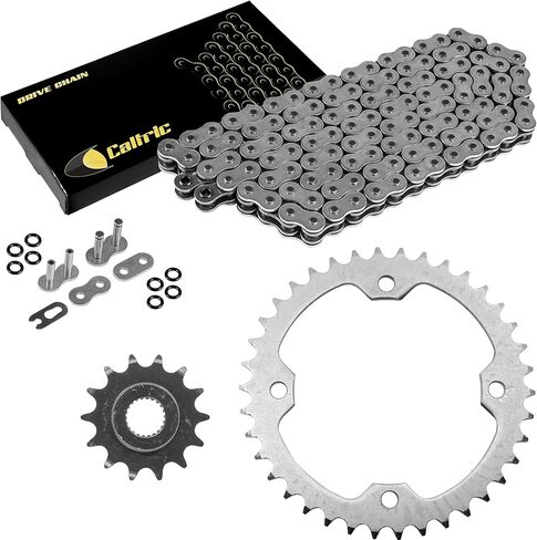 Caltric Drive Chain and Sprockets Kit Compatible With Yamaha Raptor 250 YFM250 2008 2009 2010-2013 in Saudi Arabia
