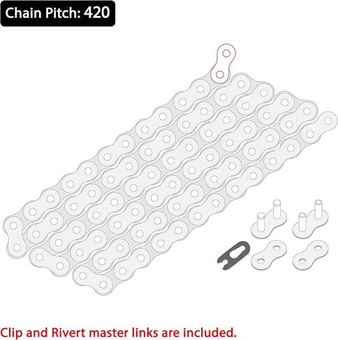 Caltric Drive Chain and Sprockets Kit Compatible With Kawasaki KLX110 2002 2003 2004 2005 2006 2007 2008 2009 in Saudi Arabia