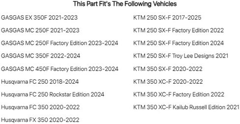 مجموعة سبائك وسلسلة حلقية ضرس خلفي أسود لـ KTM 350 SX-F 2020-2022 in Kuwait