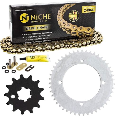 NICHE Drive Sprocket Chain Combo for Kawasaki KX65 Suzuki RM65 Front 13 Rear 47 Tooth 420VM-X X-Ring 110 Links in Saudi Arabia