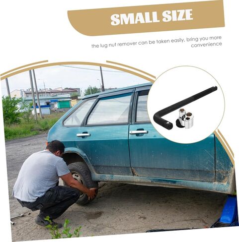 1set Lug Nut Extractor Tool Bolt Remover Curved Handle for Removing Stripped Compact Design for Easy Carrying in Saudi Arabia