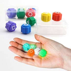 Glow-in-The-Dark Dice Game Set – 4-in-1 Light-Up Party Dice for Kids & Adults – Includes Korean Gonggi Game, Gift Tin, Family Fun, Team Games Perfect Stocking Stuffer in Saudi Arabia