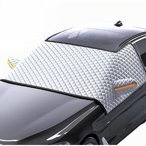 غطاء ثلجي للزجاج الأمامي للسيارة من 3 جوانب لسيارة شيفروليه ترافيرس 2010-2025 SUV 7 مقاعد، واقي من الصقيع والثلج مع حواف مغناطيسية وأغطية مرايا، مقاس L (175 * 115 سم) in Saudi Arabia