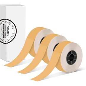 Label Maker Tape Compatible with SUPVAN E10/D30/ORGSTA S001/ORGBRO X1, Continous 0.59inx22.96ft Thermal Waterproof Self-Adhesive Label Paper, 3 Rolls (Purple) in Kuwait