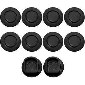10PCS Car Rear Bumper Radar Hole Cover Plugs, Vehicle Bumper Hole Protection Cover, Automotive Exterior Radar Hole Stoppers Replacement Accessories, Universal for SUV RV Truck (White/Small) in Kuwait