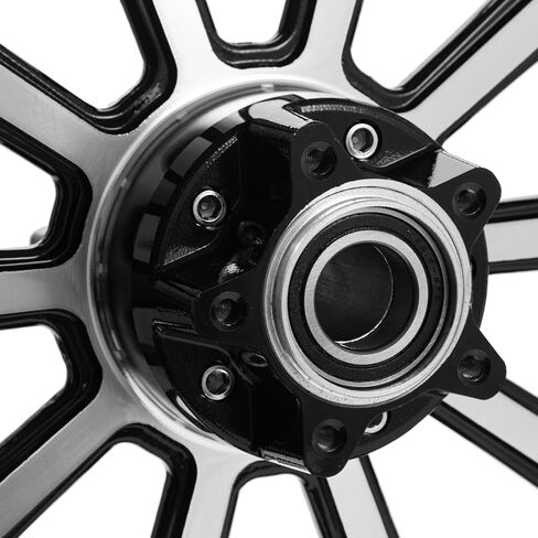 TOFR 21x3.5 Front Wheel Rim Dual Disc 21 inch Milled Black For Harley Touring 2000-2008 Electra Glide Street Glide Road Glide Road King 2001 2002 2003 2004 2005 2006 2007 /W Floating Front Rotors in Saudi Arabia
