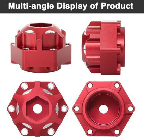 1/10 6x30 to 14mm Aluminum Hex Adapters 20mm Thickness for 1/10 Proline Arrma Senton Granite Wheel Hex Hub Adapter Upgrade Parts (Black) in Saudi Arabia