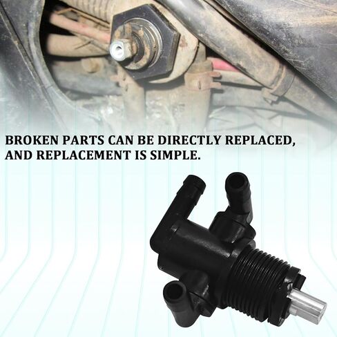 Petcock Fuel Shutoff Valve for Polaris, 3 Way Fuel Tank Petcock Shut Off Valves Switch with Screw Nut Knob Kit Replacement 5432559 7052161 for Polaris Twin Magnum Trail Boss Sportsman(Black) in Saudi Arabia