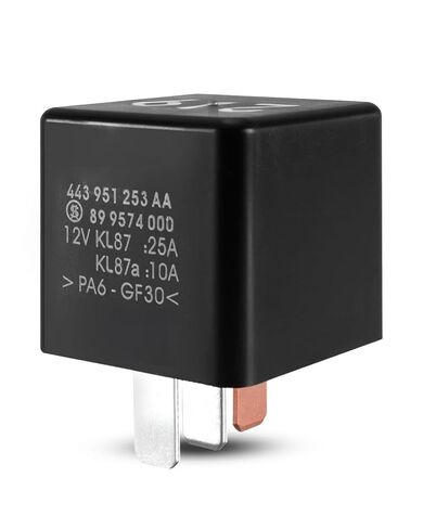 Automotive Power Relay 12VDC 25A 5-Pin Fit for Volkswagen Touareg Audi A6 RS6 S6 2004-2010 Replace 443951253AA #219 899574000 V10-71-0001, Automotive Relay Switch SPDT in Saudi Arabia