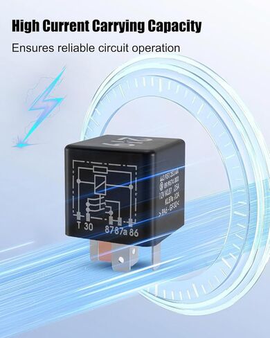 Automotive Power Relay 12VDC 25A 5-Pin Fit for Volkswagen Touareg Audi A6 RS6 S6 2004-2010 Replace 443951253AA #219 899574000 V10-71-0001, Automotive Relay Switch SPDT in Saudi Arabia