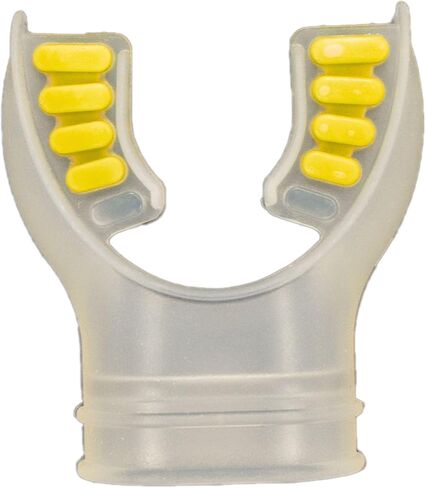 Scuba Choice Scuba Diving Ultra Clear Silicone Mouthpiece with Color Tab & Regulator Tie Pink in Saudi Arabia