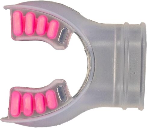 Scuba Choice Scuba Diving Ultra Clear Silicone Mouthpiece with Color Tab & Regulator Tie Pink in Saudi Arabia