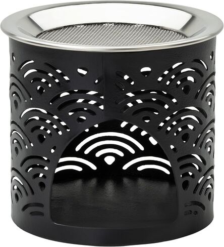 MaMeMi Incense Burner Iron Black Height 6 cm in Kuwait