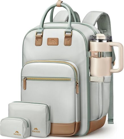 حقيبة ظهر MATEIN مقاس 18 × 14 × 8 لأغراض شخصية لشركة Spirit Airline، وحقائب حمل أسفل المقعد من TSA للنساء مع حجرة أحذية قابلة للفصل، وحافظة كمبيوتر محمول مقاس 15.6 بوصة ومنفذ شحن USB C in Saudi Arabia