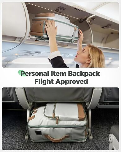 حقيبة ظهر MATEIN مقاس 18 × 14 × 8 لأغراض شخصية لشركة Spirit Airline، وحقائب حمل أسفل المقعد من TSA للنساء مع حجرة أحذية قابلة للفصل، وحافظة كمبيوتر محمول مقاس 15.6 بوصة ومنفذ شحن USB C in Saudi Arabia