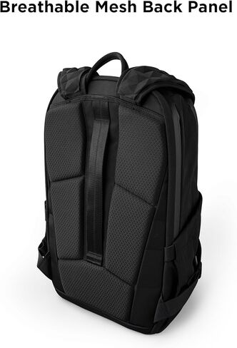 حقيبة ظهر ALPAKA Elements Pro 24L - حقيبة ظهر سوداء للكمبيوتر المحمول تناسب كمبيوتر محمول مقاس 16 بوصة مع جيوب مزدوجة للزجاجات، حقيبة ظهر للسفر للرجال، قماش Axolux مقاوم للطقس 400D للعمل أو الكلية in Saudi Arabia