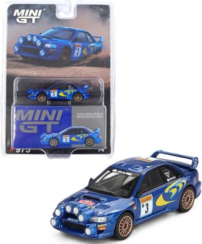 نموذج سيارة Diecast متوافق مع Mini GT 1:64 Subaru Impreza WRC98 1998 Rally Monte-Carlo المركز الثالث #3 إصدار محدود MGT00975 in Kuwait