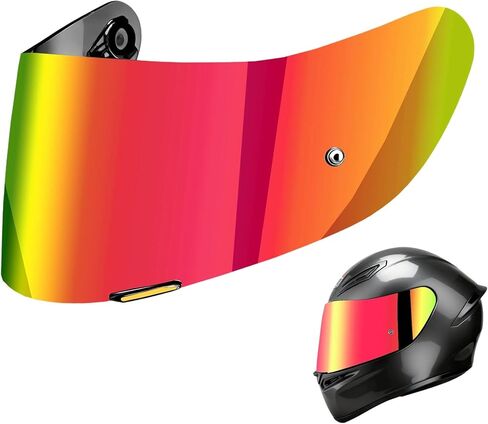 K1S Visor Replacements Compatible with AGV K1 K1S K3SV K5 K5S Helmets 1 Pack Revo Smoke Red Suitable for Only Day Use in Saudi Arabia