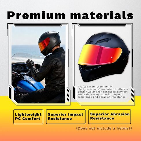 K1S Visor Replacements Compatible with AGV K1 K1S K3SV K5 K5S Helmets 1 Pack Revo Smoke Red Suitable for Only Day Use in Saudi Arabia