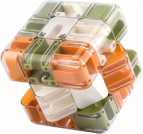 Large 3D Labyrinth Cube Puzzle – Engaging Brain Teaser Toy，3D Labyrinth Stress Balls for Adults, Brain Training Maze Cube, Logic Puzzle Cube for Stress Relief & Focus – Gift for Teens & Adults in Saudi Arabia