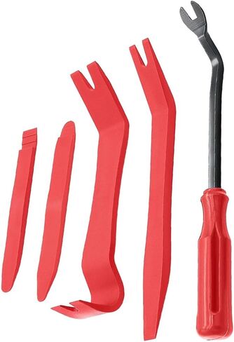 5 Pcs Car Trim Removal Tool Kit Upholstery Tools, Auto Clip Removal Pry Tool for Door Dash Dashboard Panel Fastener Remover in Saudi Arabia