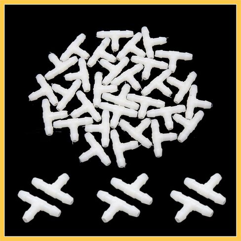 30Pcs 3mm Inner Dia T Shape Plastic Joiner Air Water Fuel Hose Tube Connector Auto Replacement Parts in Saudi Arabia