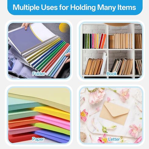 Desk File Organizer Vertical 5 Sections Metal Adjustable Magazine Holder Upright Desktop Bookshelf Organizer Stand File Sorter Office Desk Accessories Black in Saudi Arabia