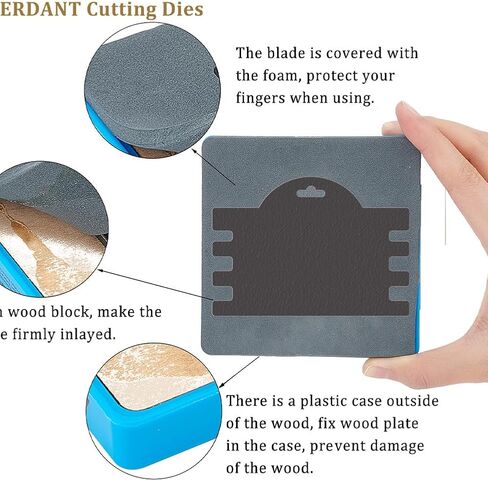 SUPERDANT Two Types Card Packs Leather Die Wooden Die Cutter Leathers Cutting Dies DIY Art Crafts Leathers Dies Cutter for Men Women Leather Making for Handmade Lover Gifts in Saudi Arabia