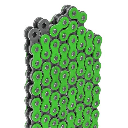 سلسلة محرك Caltric Green 525-Pitch 120-Links متوافقة مع ATV/UTV/Quad/Side X Side/الدراجة النارية/Dirtbike/مع برشام ومشبك على الوصلات الرئيسية in Kuwait