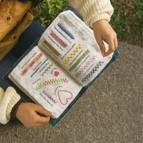 مجموعة كتب غرز التطريز الجديدة لعام 2026، تطريز كتب غرز DIY، تأتي مع مجموعة أدوات كاملة وبرامج تعليمية تعليمية، مثالية للمبتدئين ومحبي الحرف اليدوية (مجموعة قطعة واحدة) in Kuwait