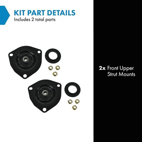 TRQ Front Upper Strut Mount Set Compatible with 2003-2008 Infiniti FX35 FX45 2000-2001 I30 2002-2004 I35 1990-1996 Q45 2002-2006 Nissan Altima 2000-2008 Maxima 2003-2007 Murano 2004-2009 Quest in Saudi Arabia