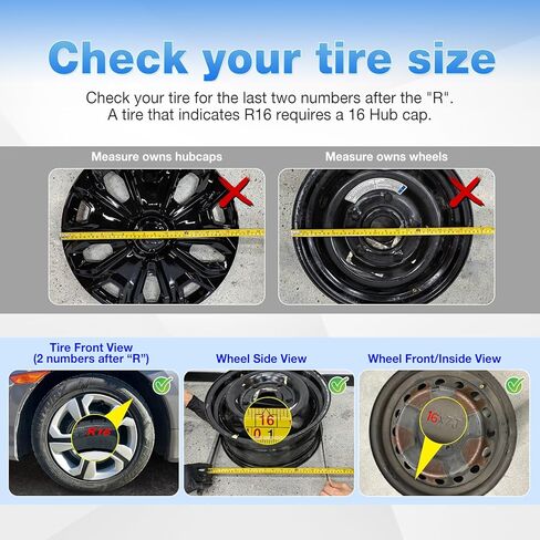 أغطية عجلات Hubcap مقاس 16 بوصة لسيارة Honda Civic Sedan 2016-2026، ABS+PC استبدال Hubcap بلاستيكي لـ 16-26 Civic Sedan 16 بوصة أسود لامع مجموعة من 4 OEM # 42700-TBA-A12 in Kuwait