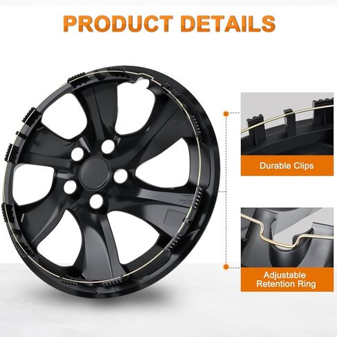 Nilight غطاء العجلة Hubcaps 19 بوصة لملحقات Tesla Model Y 2021 2022 2023 2024 Tesla Model Y 19 بوصة قبعات المحور مجموعة من 4 أغطية عجلات حامية بديلة بخطوط متعددة المتحدث نمط أسود غير لامع in Saudi Arabia