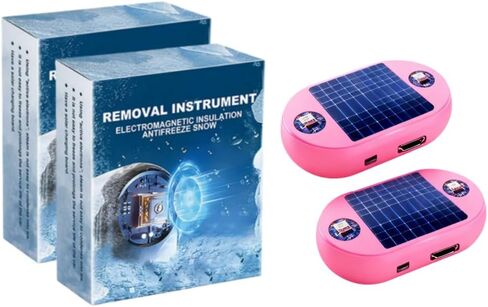2026 New Portable Solar Car Interference Antifreeze Instrument - Electromagnetic Molecular Interference Freeze & Snow Remover for Car Ice and Snow Scraping in Saudi Arabia