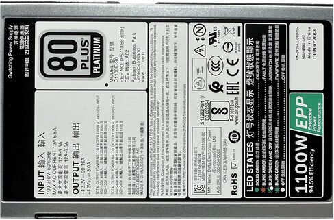 R730 R740 R530 R630 1100 واط مصدر الطاقة 0Y26KX 0CMPGM 0TFR9V D1100E-S0 in Kuwait