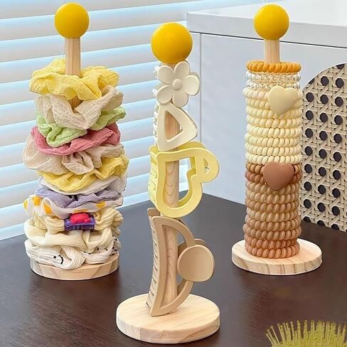 Bracelets Jewelry Display Organizer, 1Pcs Scrunchie Holder Stand for Women Modern Storage Hair Accessories in Saudi Arabia