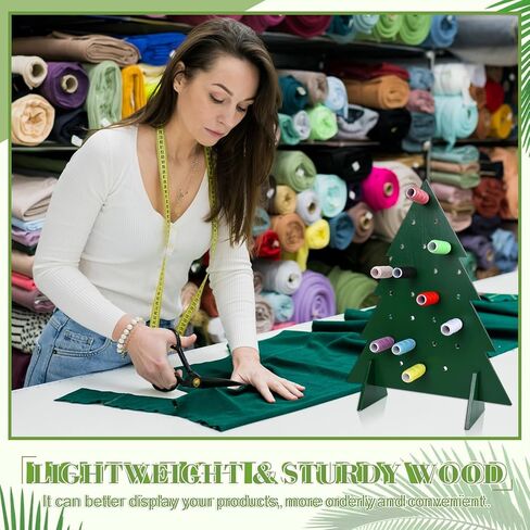 شجرة عيد الميلاد الخشبية Pegboard عرض موقف عيد الميلاد الأخضر شجرة الصنوبر حامل منظم مع 25 قطعة قضبان وتد للمجوهرات سلسلة المفاتيح سوار قلادة الحرف العرض in Saudi Arabia